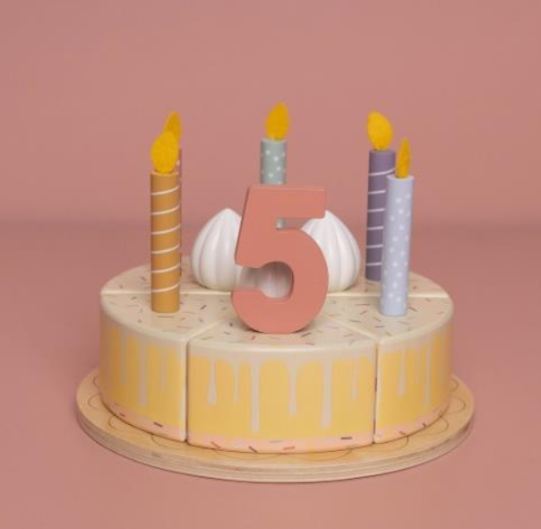עוגת יום הולדת מעץ ורודה - 26 חלקים