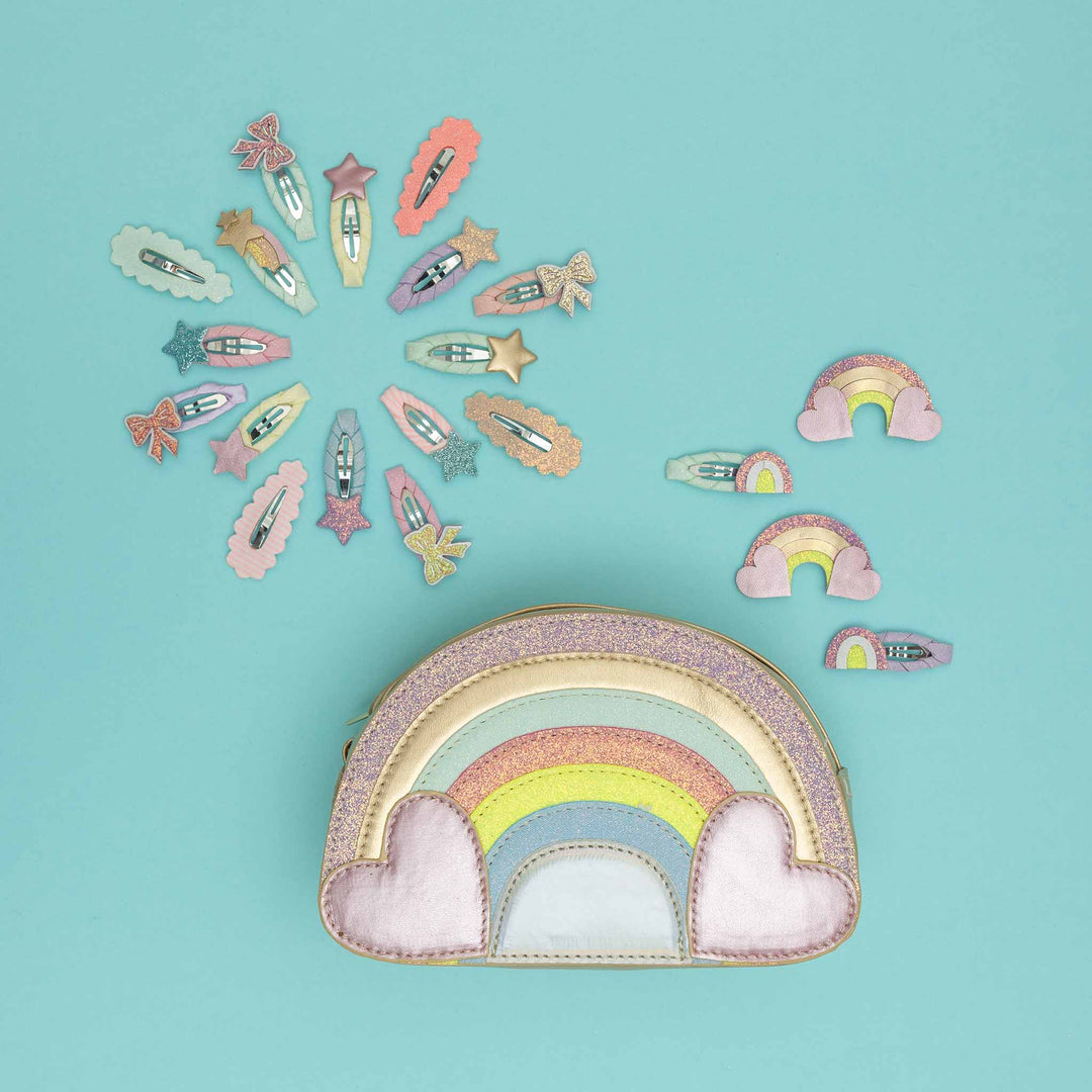 סיכות שיער מיני נוצצות