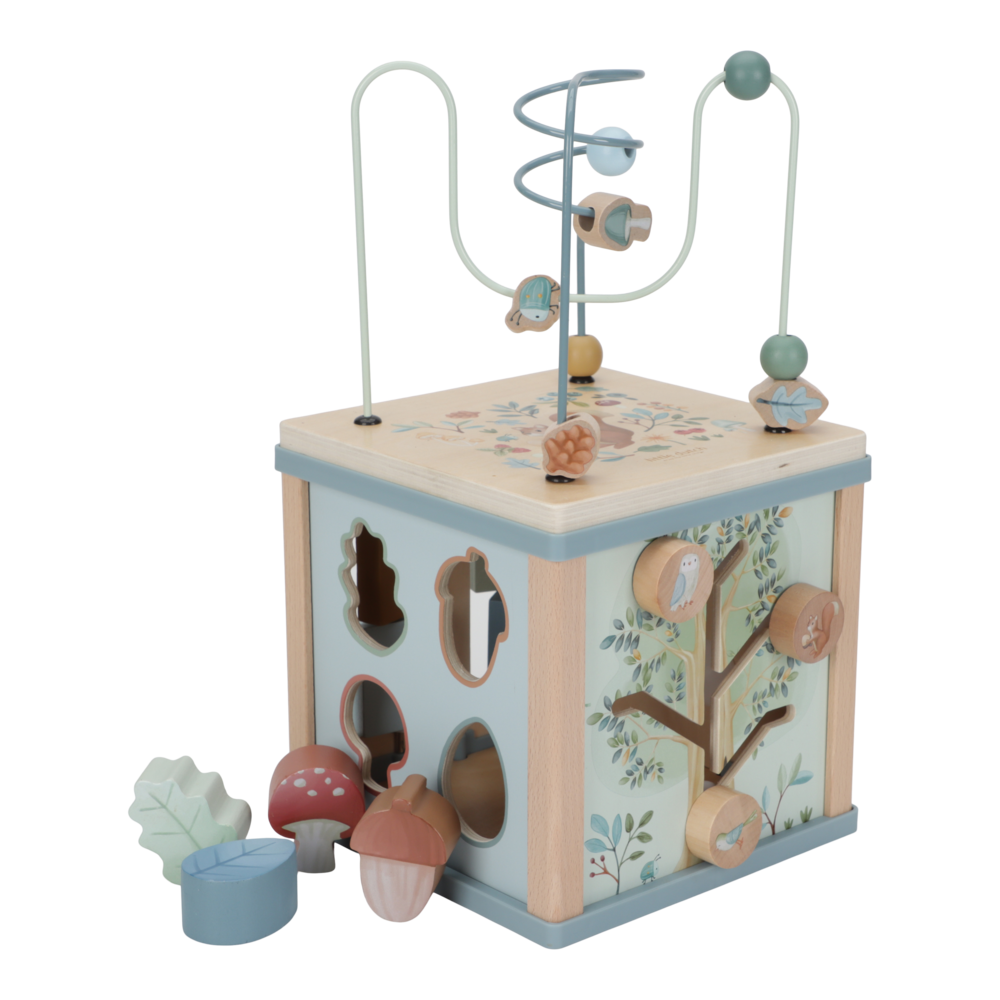 Wooden Activity Cube | Forest Friends