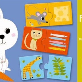 Duo Puzzle - Animals and Foods