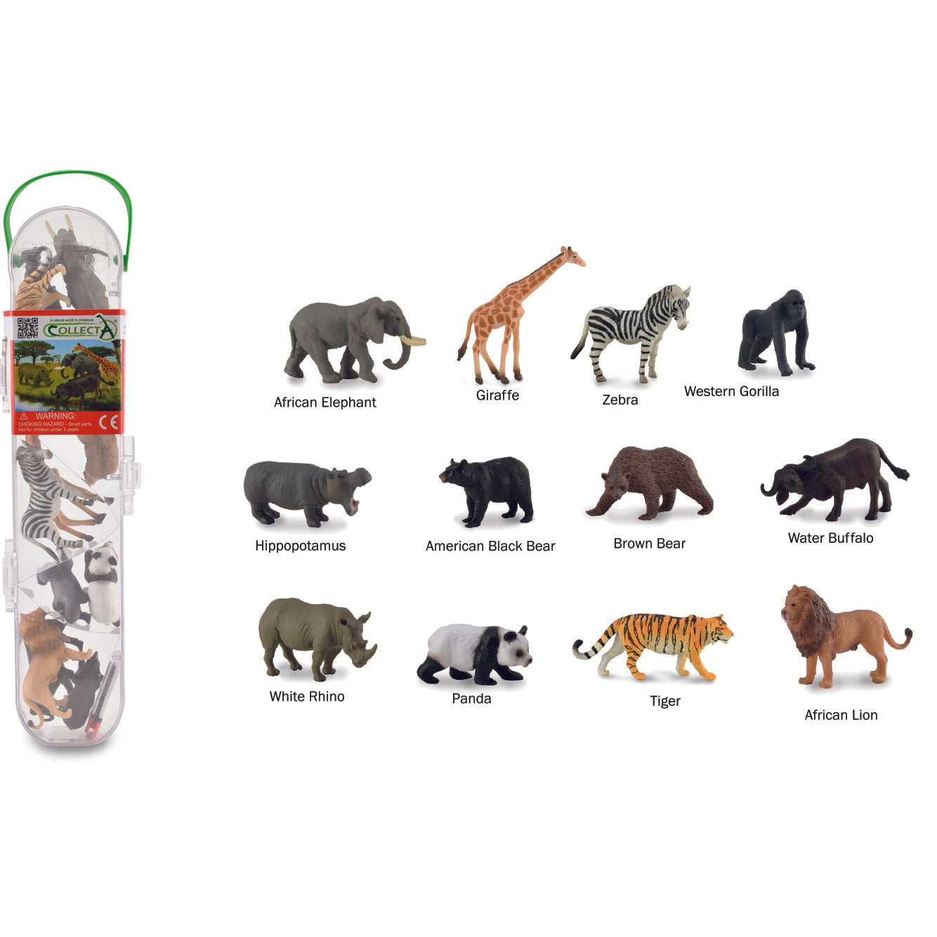 Wildlife World Set - Wild Animals (12 Animals)