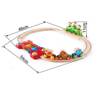 Wooden Monkey Train and Sounds by