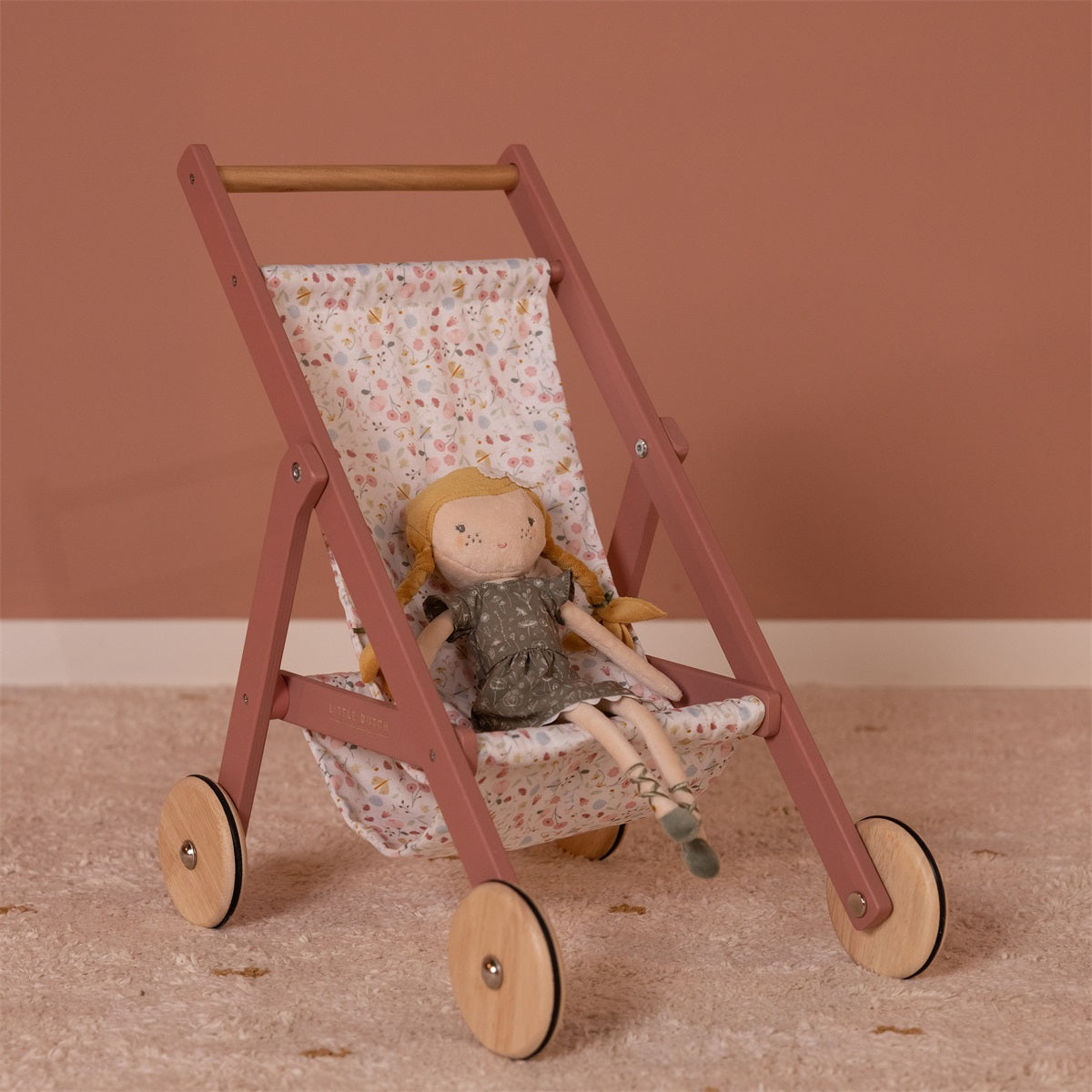 Doll stroller Flowers & Butterflies
