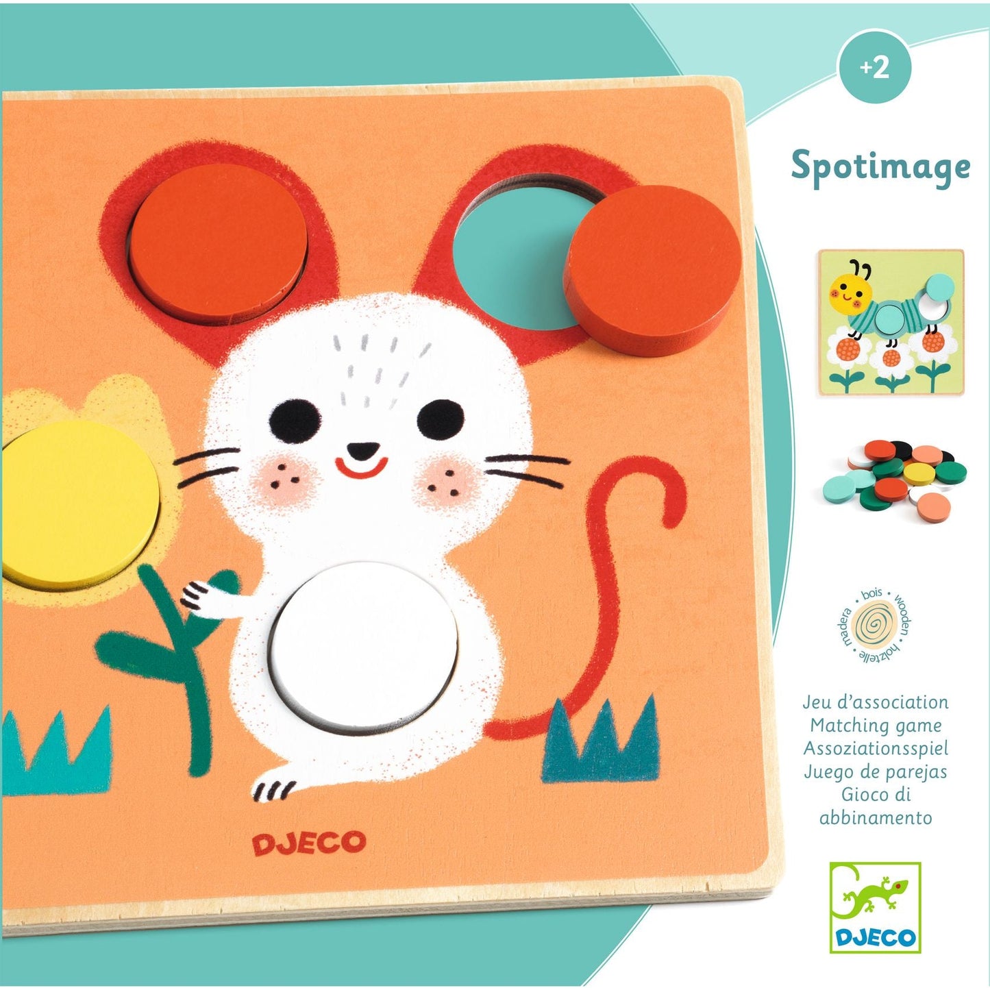 Wooden puzzle - colorful circles