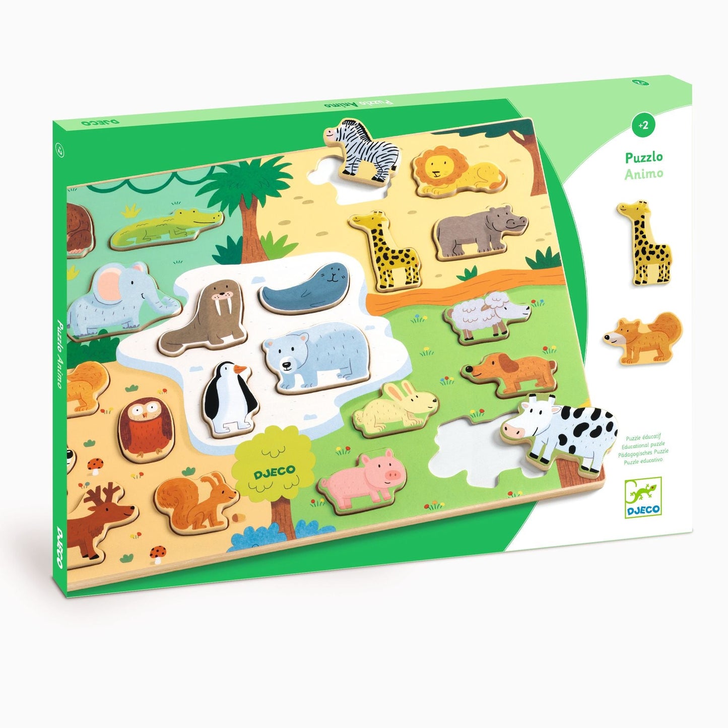 Large wooden puzzle - Animal world