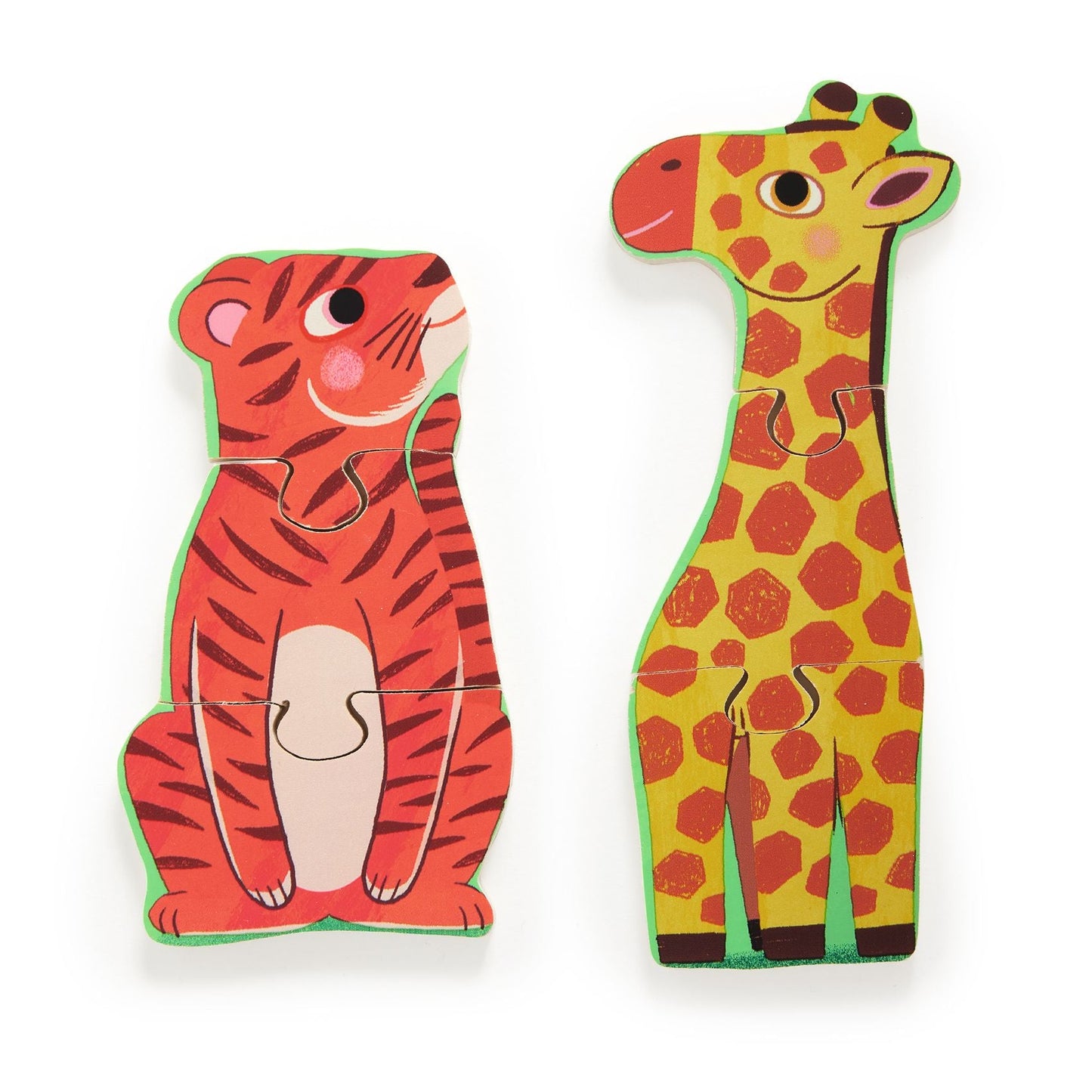 3-piece wooden puzzle - Safari