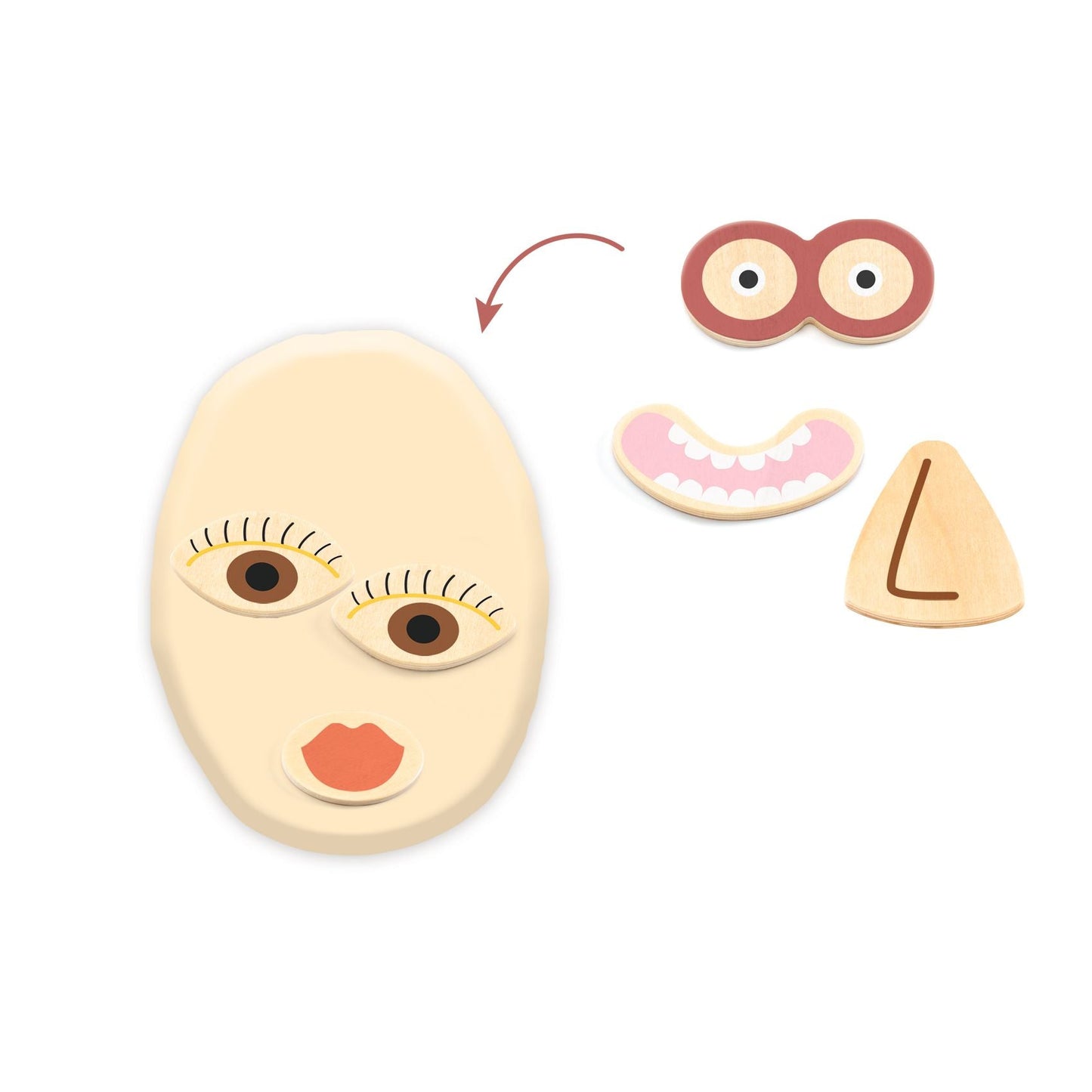 יצירה לקטנטנים בצק - פנים מצחיקות