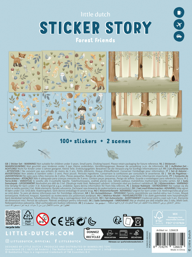 Sticker Set Forest Animal