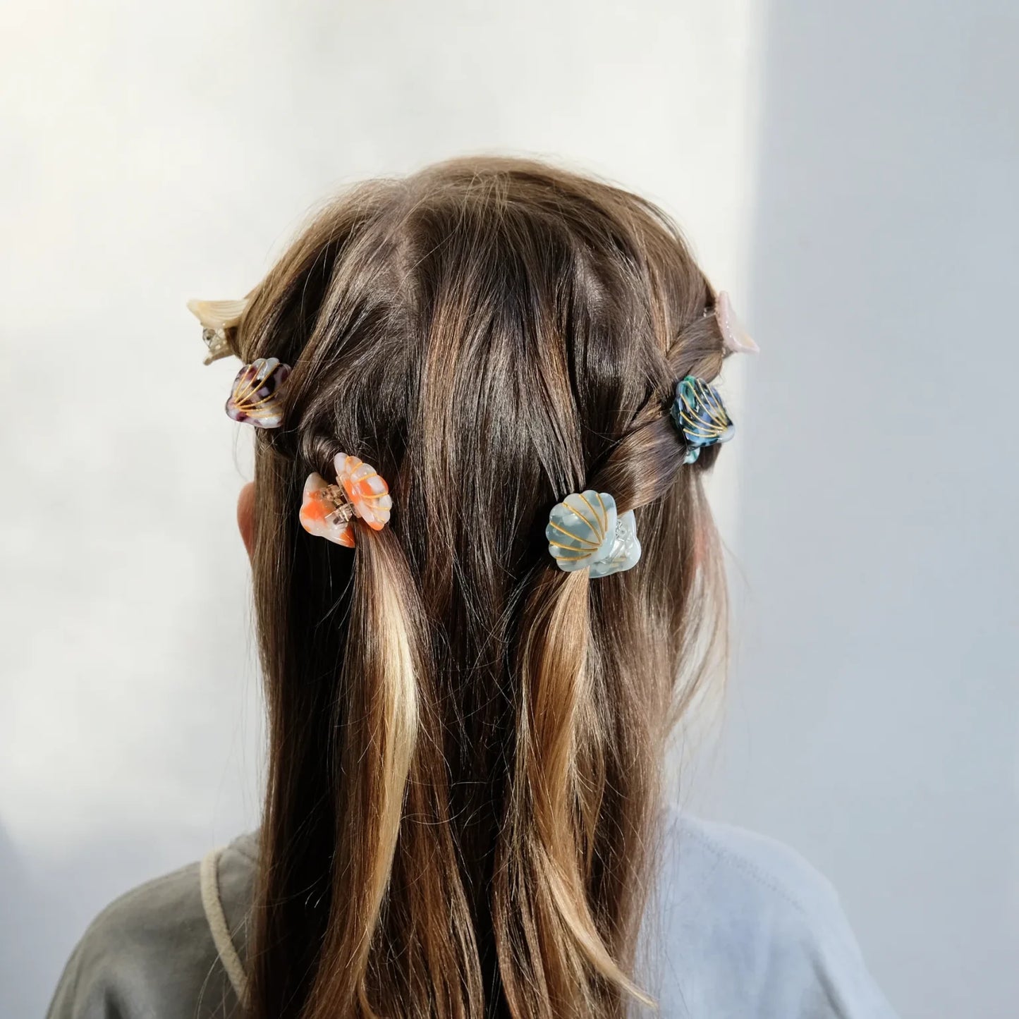 Mini Shell Acetate Hair Clips