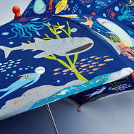 מטריה לילדים - מטרית קסם מחליפה צבעים מעמקי הים
