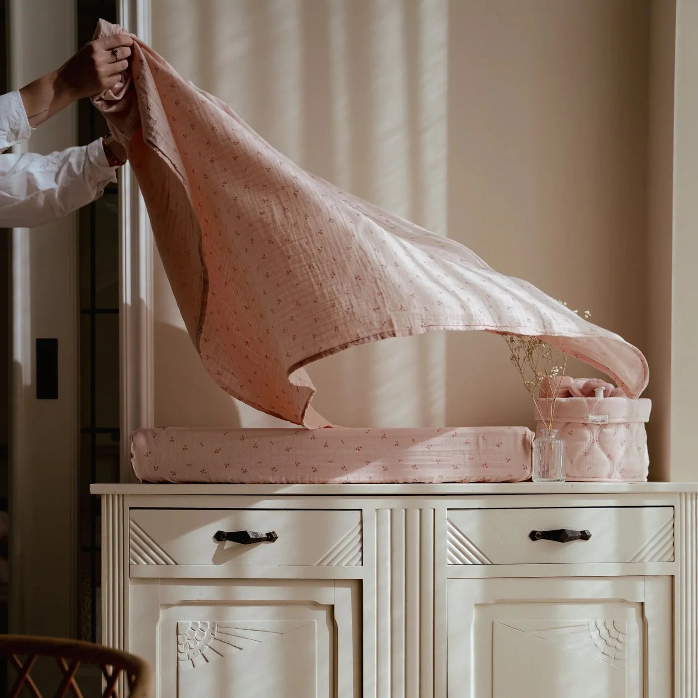 Quilted Storage Basket Small | Blossom