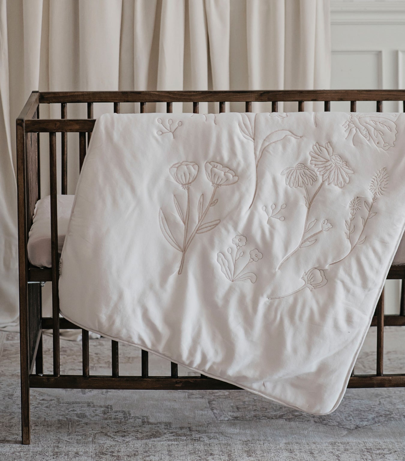 Embroidered baby blanket