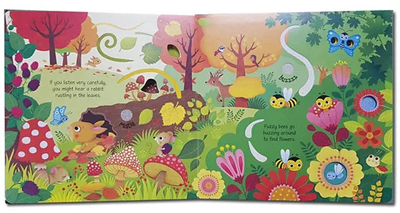 ספר צלילים עם חלון הצצה: יער