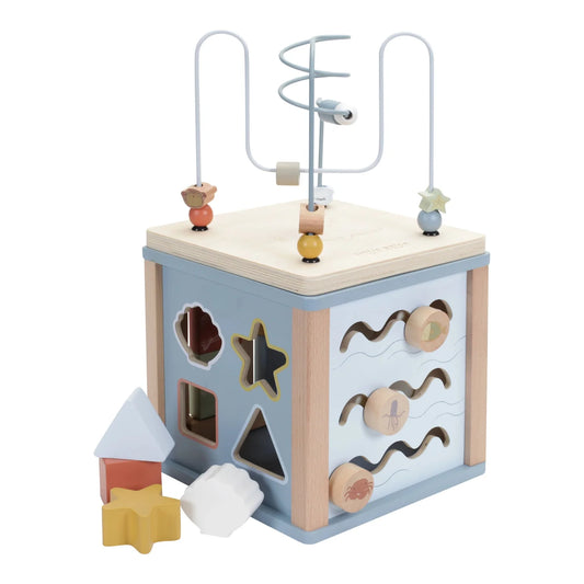 קוביית פעילות מעץ | יָם