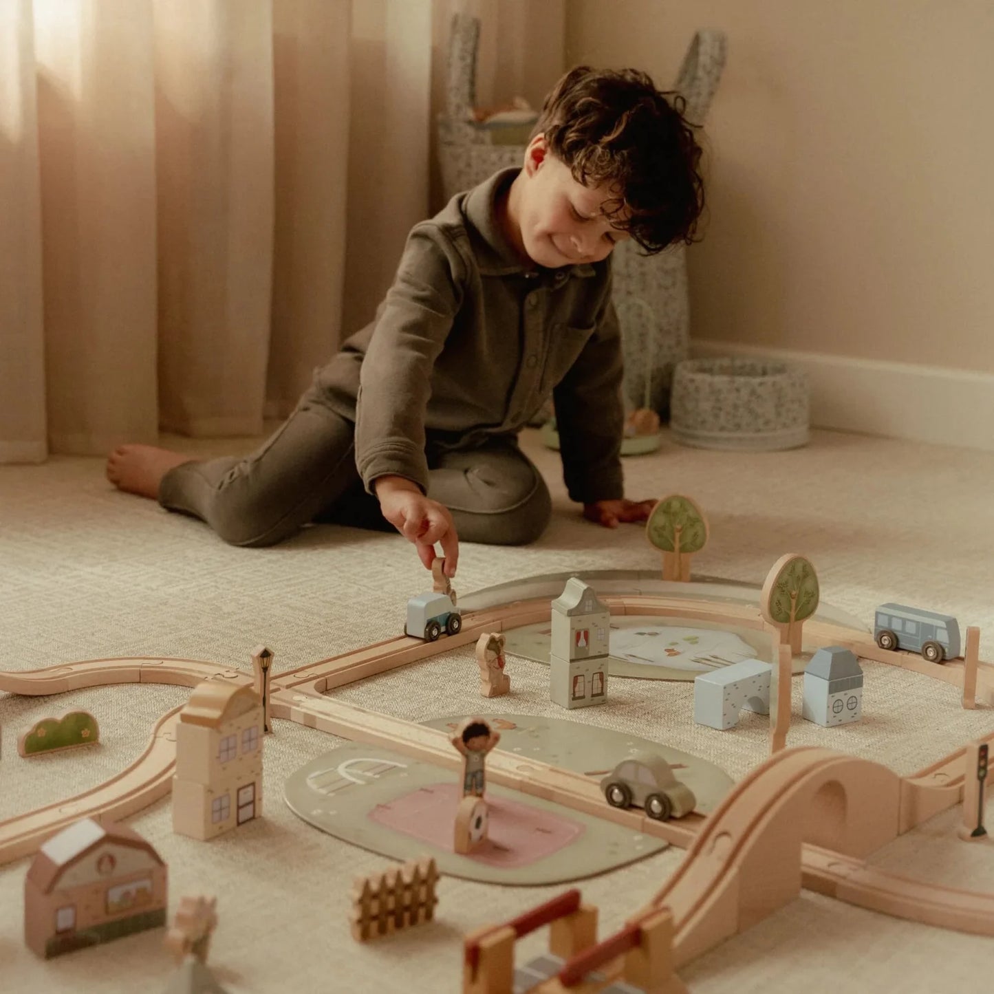 Wooden Train Truck Set NEW