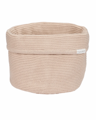 סל אחסון סרוג עגול | בז'