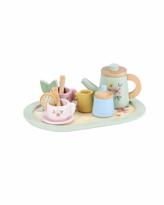 Wooden Tea Service Set NEW