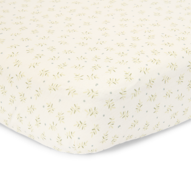 Fitted Sheet 60x120 cm | Blueberry Leaves