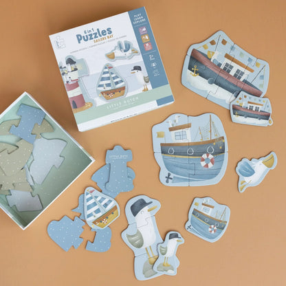 Little Dutch 6 in 1 puzzles - Sailors Bay