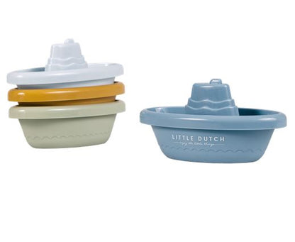 Stackable Bath Boats Blue