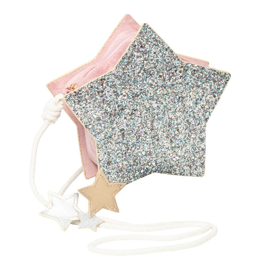 Sparkly glitter star bag