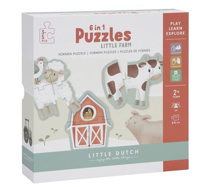 6 in 1 puzzles Little Farm