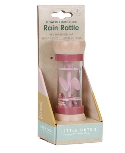 Rain Rattle Flowers & Butterflies