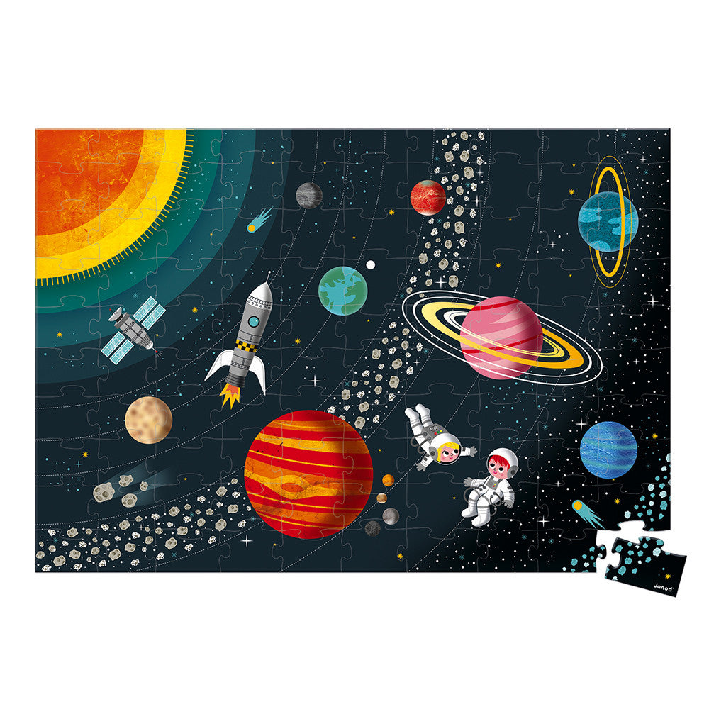 Educational Puzzle Solar System - Educational puzzle of the solar system