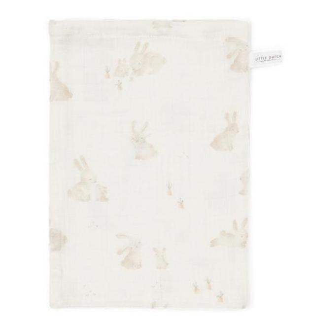 Washcloths set muslin Baby Bunny Beige