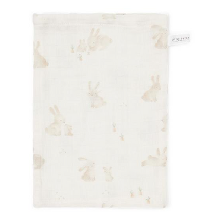 Washcloths set muslin Baby Bunny Beige