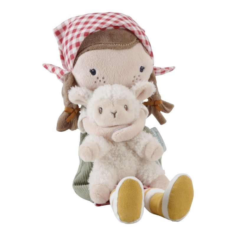 Little Dutch Cuddle Doll Farmer Rosa With Sheep - 35cm