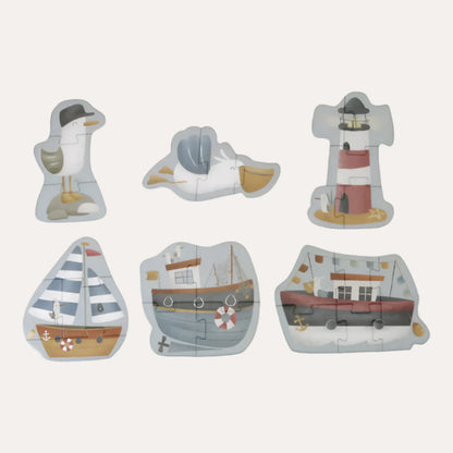 Little Dutch 6 in 1 puzzles - Sailors Bay