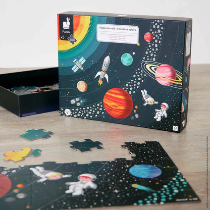 Educational Puzzle Solar System - Educational puzzle of the solar system