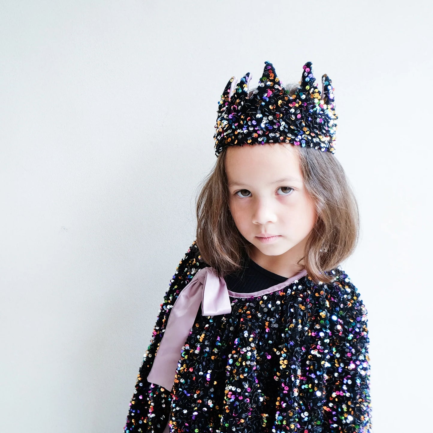 Rainbow dazzle sequin crown