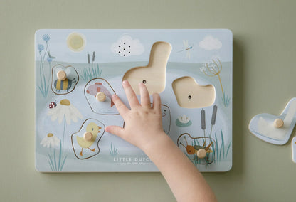 Little Dutch Wooden Sound Puzzle - Little Goose