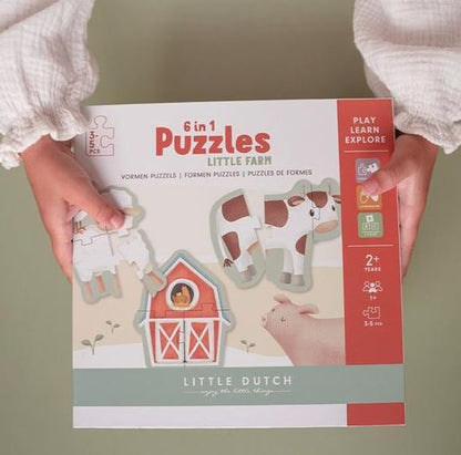 6 in 1 puzzles Little Farm