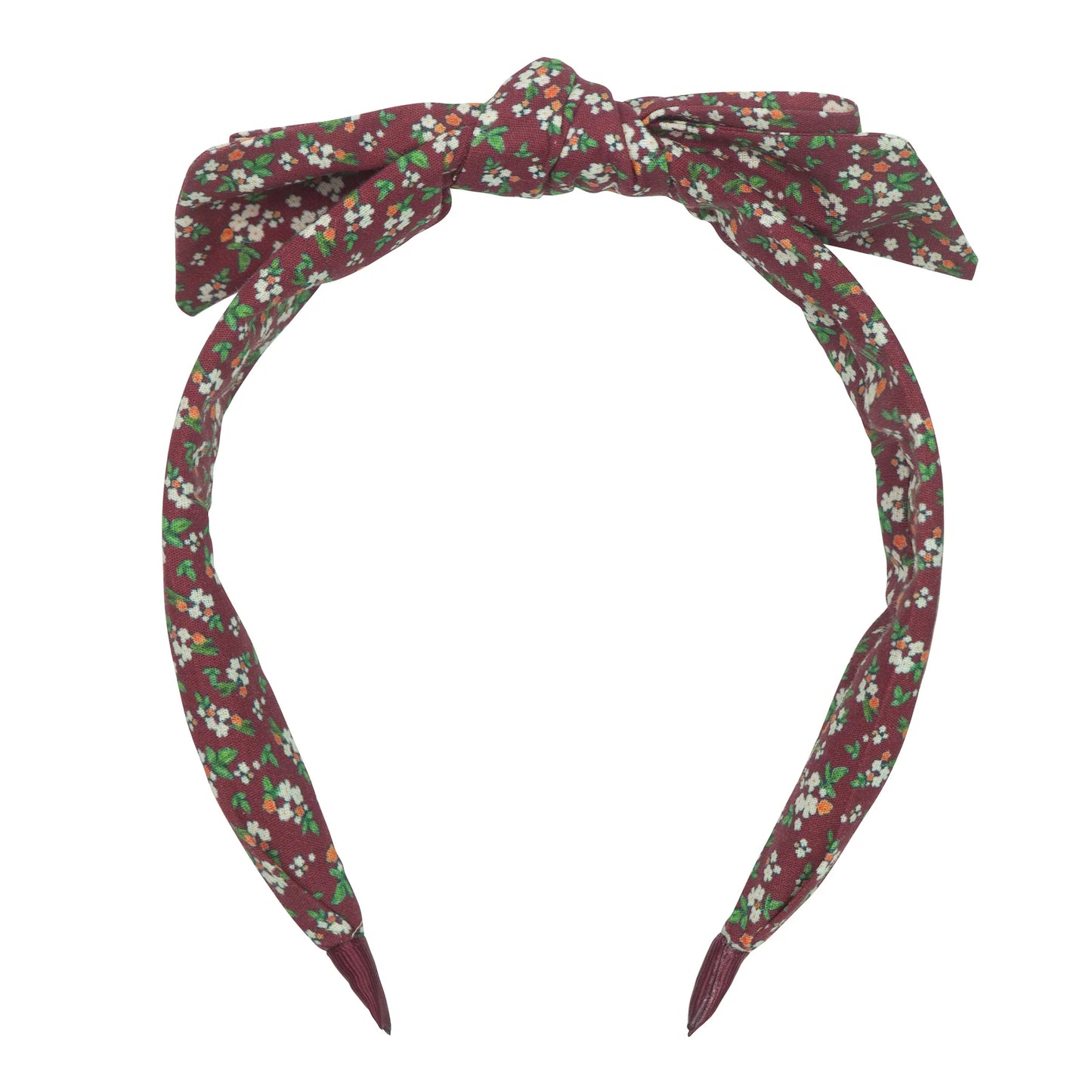 Floral edie bow alice - burgundy