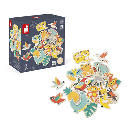 24-Piece Tropical Magnets Set