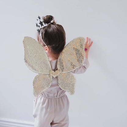 Sparkle sequin wings