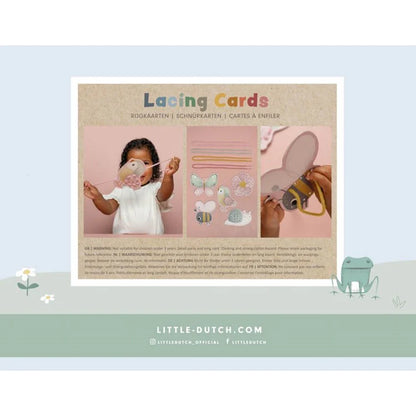 Little Dutch Lacing Cards Flowers & Butterflies