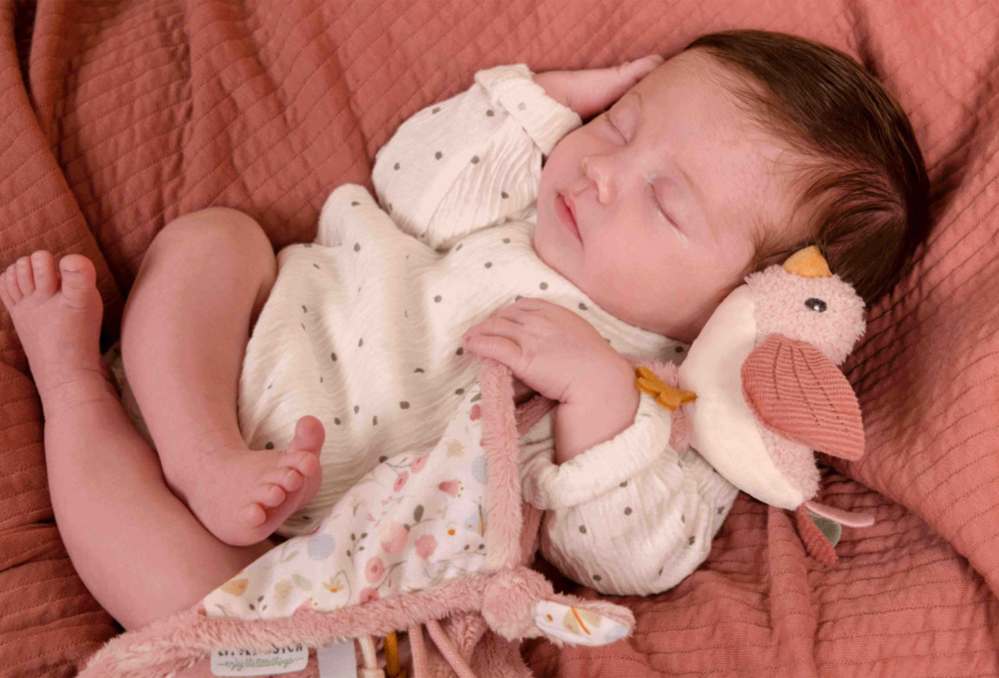 Flowers & Butterflies Cuddle Blanket With Bird