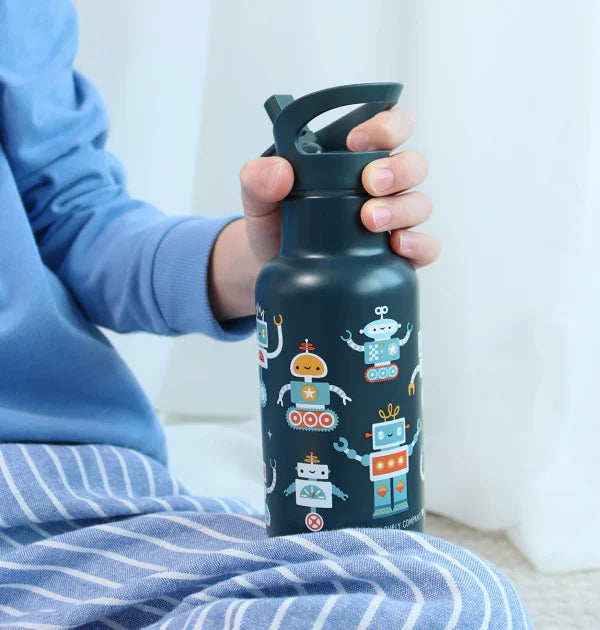 בקבוק שתיה תרמי- רובוטים