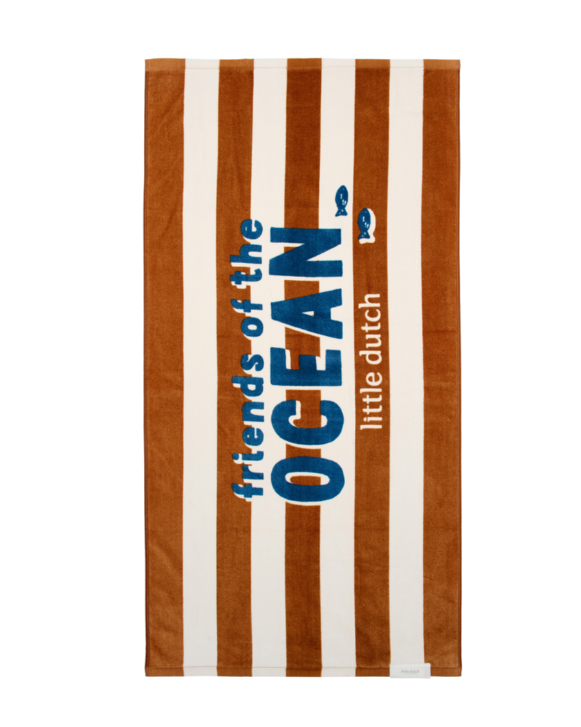 Beach Towel | Ochre Stripes