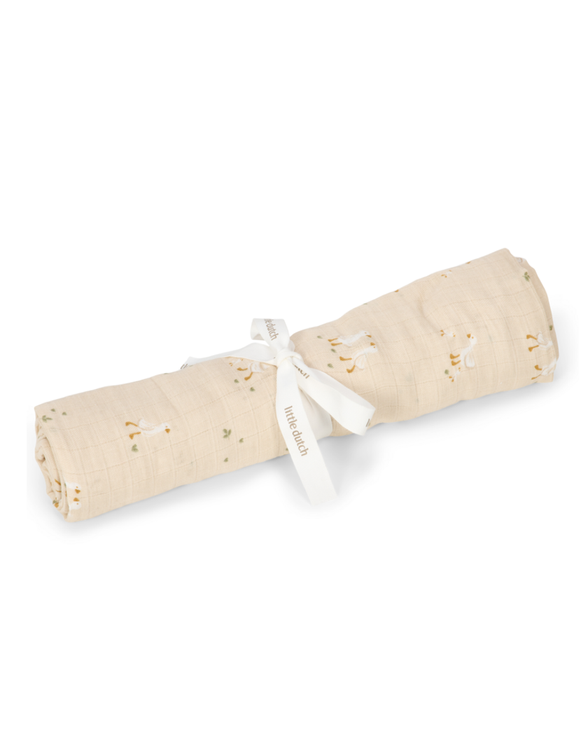 Muslin Swaddle 120 x 120 cm | Little Goose