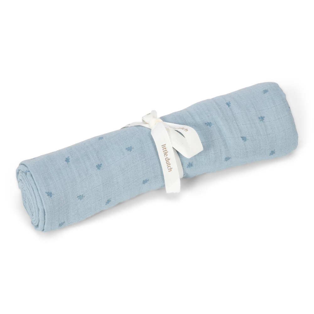 Swaddle 120 x 120 cm | Denim Blue