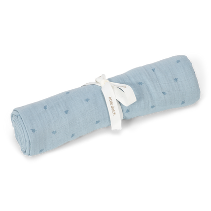 Swaddle 120 x 120 cm | Denim Blue