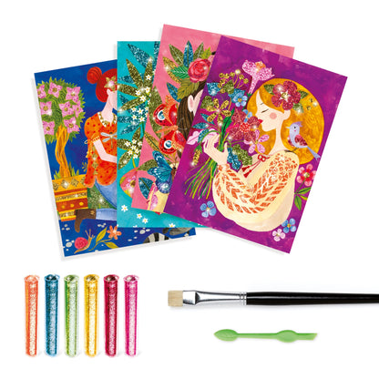 יצירת חול נצנצים - ריח הפריחה