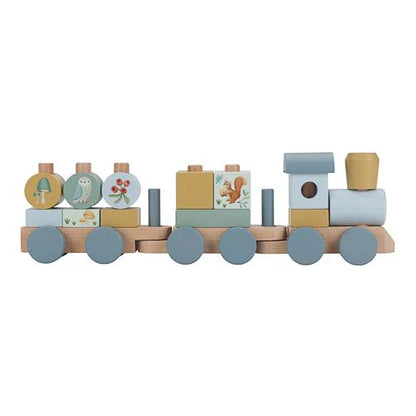 Wooden Block Train | Blue