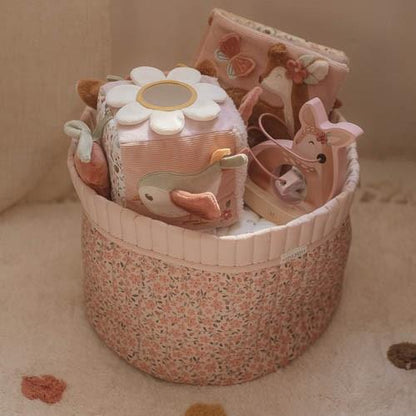 Quilted Basket Large | Fairy Floral