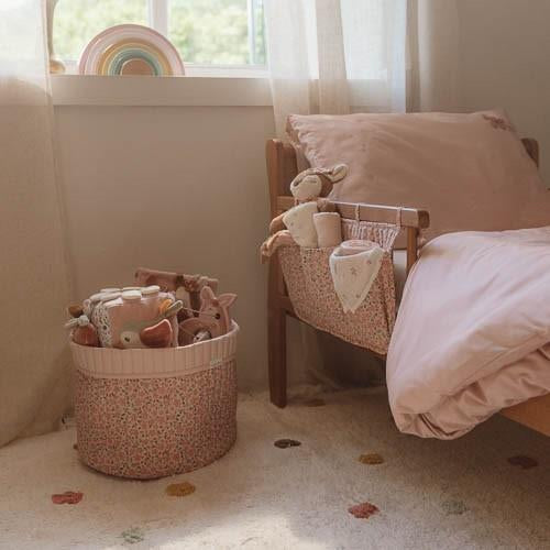 Quilted Basket Large | Fairy Floral